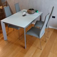 tavolo allungabile Calligaris + 4 sedie Callegaris