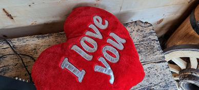 peluches cuore i love you nuovo 