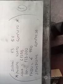 MOTORE USATO COMPLETO SUZUKI 1.3 16V