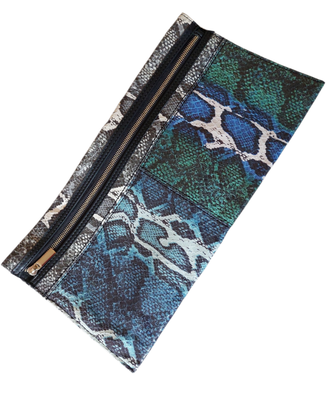 Maxi pochette Intrend fantasia pitone 38x19cm