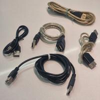 Lotto 5 cavi prolunga USB (A maschio → A femmina)