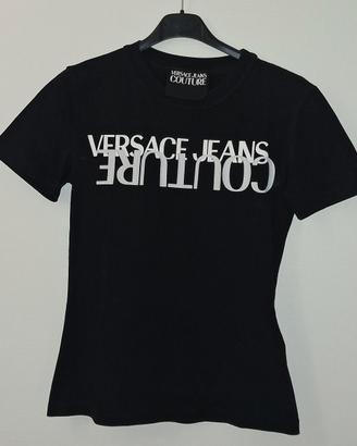 T-shirt  donna Versace taglia Xs nera