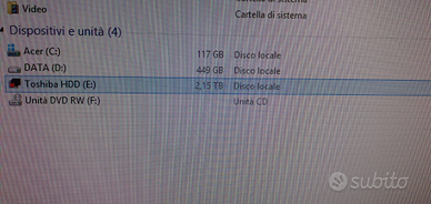 Unità esterna per PC della TOSHIBA