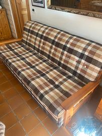 Divano letto singolo struttura in legno