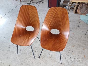 2 SEDIE MEDEA ANNI 50 DESIGN VITTORIO NOBILI 