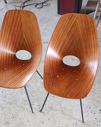 2 SEDIE MEDEA ANNI 50 DESIGN VITTORIO NOBILI 