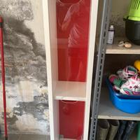 Mensola ikea orizzontale sfondo rosso 205X30X26cm