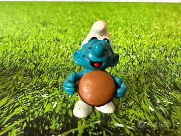Puffo con Hamburger Schleich vintage 1982