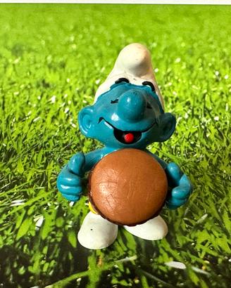 Puffo con Hamburger Schleich vintage 1982