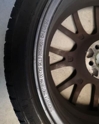 Set 4 cerchi+pneumatici invernali 215 40 R17