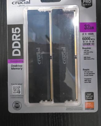 Crucial

Pro RAM DDR5 32GB Kit

(2x16GB) 6000MHz