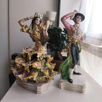 Coppia Statue Ballerini Spagnoli - Liani  1