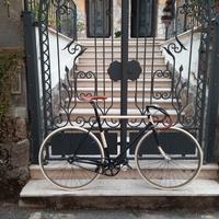 Fixed vintage bici pelle custom Campagnolo