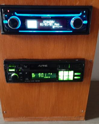 Autoradio vintage Alpine e Kenwood