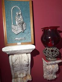 quadro Amore vintage Giulietta Romeo Peltro a mano