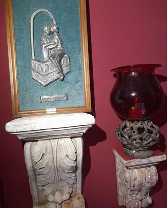 quadro Amore vintage Giulietta Romeo Peltro a mano