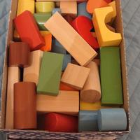 mattoncini il legno colorati