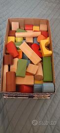 mattoncini il legno colorati