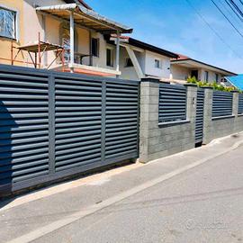 Pannelli per recinzione Grigio grafite Giardino