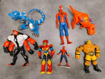 Lotto Action Figures varie Spiderman - Ben10 