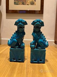 Bruciaincenso cani ceramica cinesi