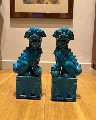 Bruciaincenso cani ceramica cinesi