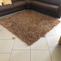 TAPPETO SPAGHETTI QUADRATO MARRONE