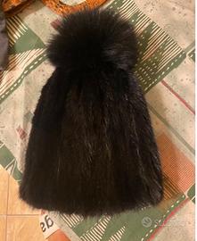 Berretto in pelliccia di visone