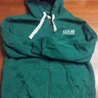 Felpa VERDE DAB con cappuccio XXL