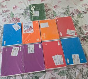 scuola Quaderni zaini album portapastelli compassi