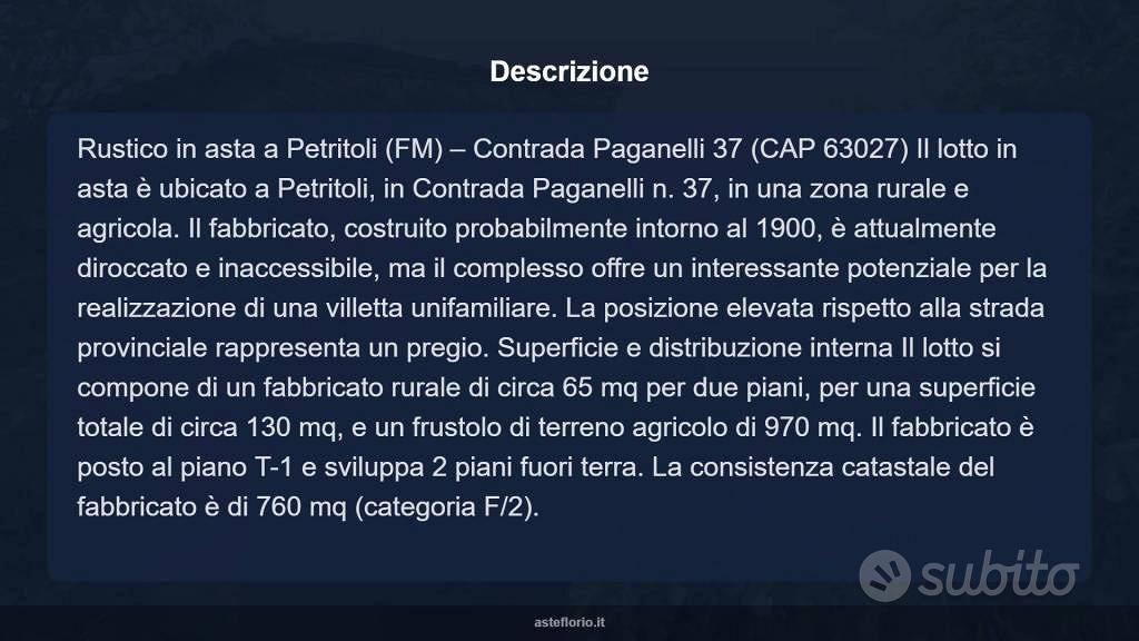 Immobile in asta di 760 m² a Petritoli - Altro