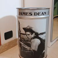 bidone metallo tema James Dean  H45 x31 cm