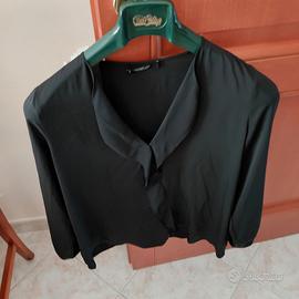camicia chiusa nera mango