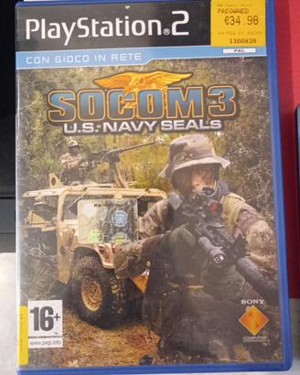 SOCOM 3 Playstation 2 US Navy Seals con manuale
