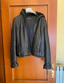 Giacca in pelle e cappuccio in Shearling Paciotti