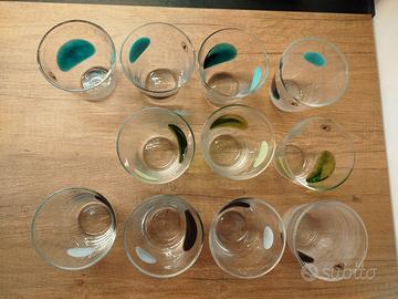 11 bicchieri colorati simili FABULOS
