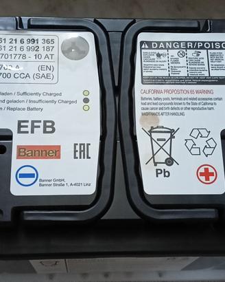 Batteria 70ah EFB Start&Stop