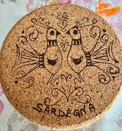 Portagioie in sughero Sardegna con specchio