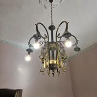 lampadario funzionante vintage 