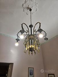 lampadario funzionante vintage 