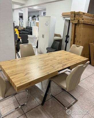 Tavolo belinda rettangolare rovere 160x90/240x90