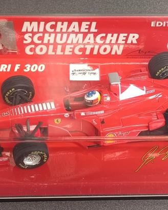 MICHAEL SCHUMACHER FERRARI F 300 MINICHAMPS 1:43