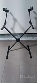 Cavalletto reggi tastiere doppio Quik Lok System