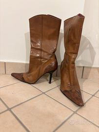 Stivali sergio rossi in vera pelle