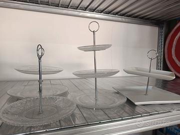 Alzate in vetro per dolci e buffet – vari modelli