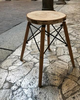 Tavolinetto basso tronco albero