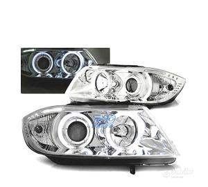 FARI BMW E90 E91 05-08 OCCHI ANGEL CCFL CROMATI