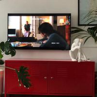 Mobile industrial metallo IKEA rosso