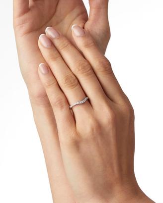 Anello da donna in oro bianco con diamanti