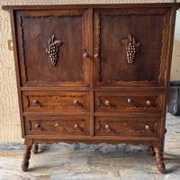 Mobile Bar antico e intarsiato